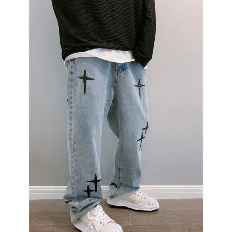 2024 New Jeans HommeWide Leg Baggy Cargo Pants Streetwear