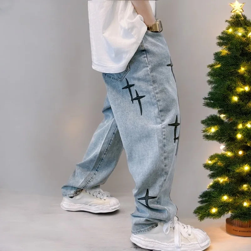 2024 New Jeans HommeWide Leg  Baggy Cargo Pants Streetwear