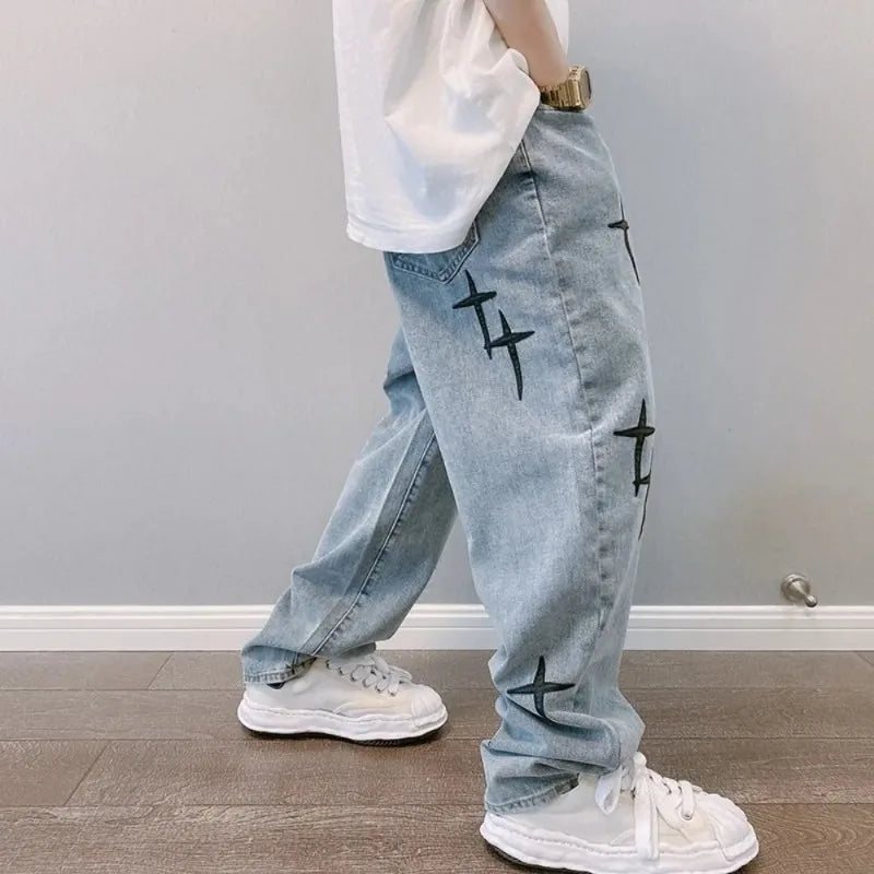 2024 New Jeans HommeWide Leg  Baggy Cargo Pants Streetwear