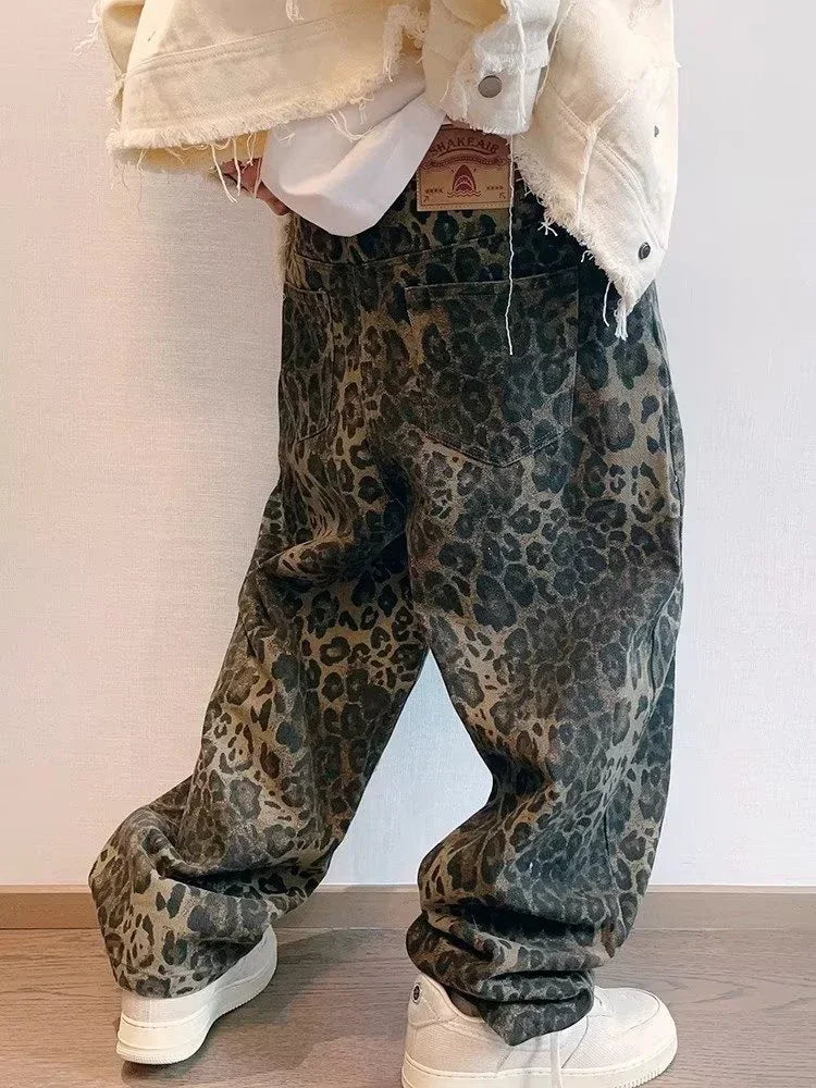 Pantalon Large léopard pour un Style de OUF