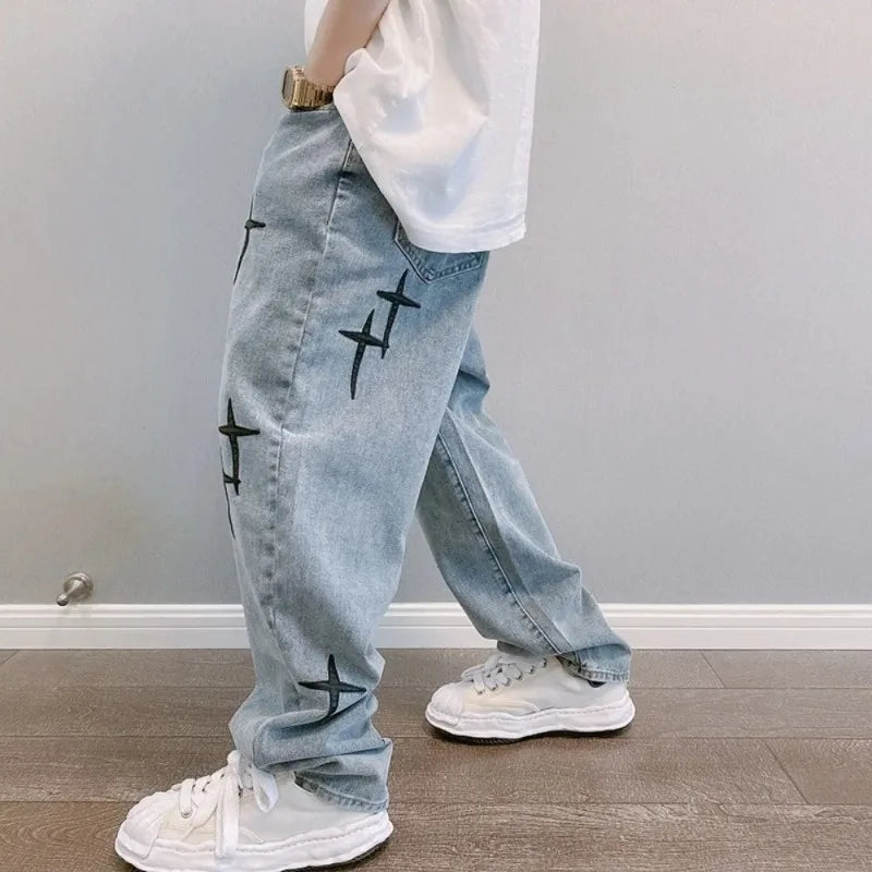 2024 New Jeans HommeWide Leg  Baggy Cargo Pants Streetwear